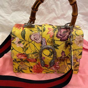 Dionysus Top Handle Garden Medium Yellow Cross Body Bag